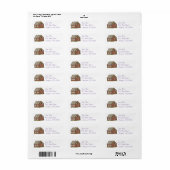 Kerst Gingerbread House Kerstvakantie bakken Etiket (Full Sheet)