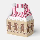 Kerst Gingerbread House Party Treats Gift Box Bedankdoosjes (Achterkant)