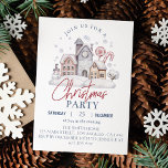 Kerst Gingerbread House Party uitnodiging<br><div class="desc">Onze uitnodiging voor een kerstfeest is de perfecte manier om vrienden en familie uit te nodigen voor uw feest. Het ontwerp heeft een Gingerbread House-thema, met veel ruimte voor alle belangrijke details, zoals de datum, tijd en locatie van het feest. Perfect voor elke leeftijd, geslacht en thema van het feest,...</div>