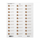 Kerst Gingerbread House Retouradres Label (Full Sheet)
