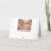 Kerst Gingerbread Houses wenskaart Feestdagen Kaart (Achterkant)