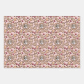 Kerst Gingerbread Huisdier Kat Foto's Inpakpapier Vel (Voorkant)