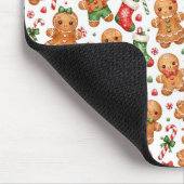 Kerst Gingerbread Jongen en Meisje Muismat (Hoek)