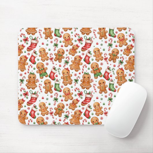 Kerst Gingerbread Jongen en Meisje Muismat (Met muis)