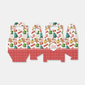 Kerst Gingerbread Koekjes Cute Patroon Bedankdoosjes (Uitgevouwen)