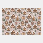 Kerst Gingerbread Koekjes Inpakpapier Vel (Voorkant)