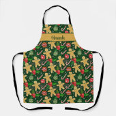 Kerst Gingerbread Koekjes  Schort (Voorkant)