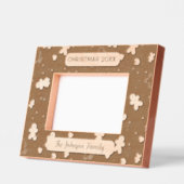 Kerst Gingerbread Man familienaam Gegraveerde Lijstjes (Links)