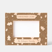 Kerst Gingerbread Man familienaam Gegraveerde Lijstjes (Voorkant)