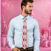 Kerst Gingerbread Man Gingerbread Woman Tree Stropdas