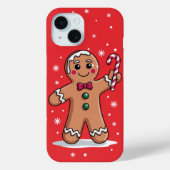 Kerst Gingerbread Man iPhone / iPad case (Achterkant)