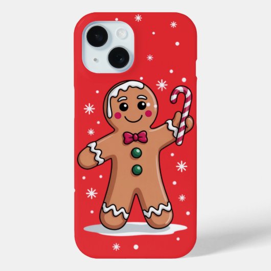 Kerst Gingerbread Man iPhone / iPad case (Achterkant)