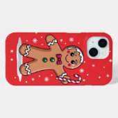 Kerst Gingerbread Man iPhone / iPad case (Achterkant (horizontaal))