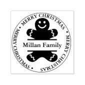 Kerst Gingerbread man thema Zelfinktende Stempel (Design)