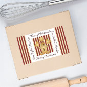 Kerst Gingerbread Man Zelfgemaakte Verpakking Labe Rechthoekige Sticker