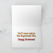 Kerst Gingerbread Man Zombie Kaart (Binnen)