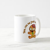 Kerst Gingerbread Man Zombie Koffiemok (Voorkant rechts)