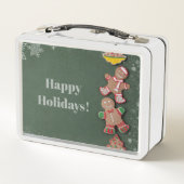 Kerst Gingerbread Mannen en Sneeuwvlokken (Achterkant)