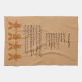 Kerst Gingerbread Mannen Recept Theedoek (Horizontaal)