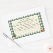 Kerst Gingerbread Mix Groene Gingham Labels (Envelop)
