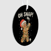 Kerst Gingerbread Oh Snap Koekje Golf Golfer Ornament (voorkant)