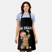 Kerst gingerbread Oh Snap koekje golf golfer Schort (Gedragen)