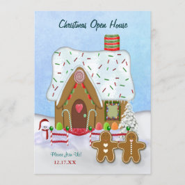 Kerst Gingerbread Open House Uitnodiging