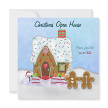 Kerst Gingerbread Open House Uitnodiging