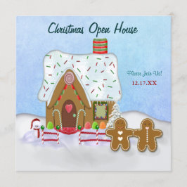 Kerst Gingerbread Open House Uitnodiging