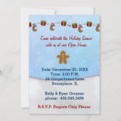 Kerst Gingerbread Open Huis Uitnodigen Kaart (Achterkant)