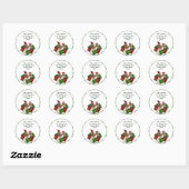 Kerst Gingerbread Paar Adres Stickers (Vel)