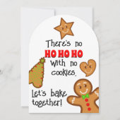 Kerst Gingerbread Pals - Baking Party Kaart (Voorkant)