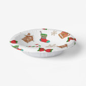 Kerst gingerbread papieren kommen (Gebogen)