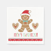 Kerst Gingerbread Party Servet (Voorkant)