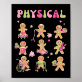 Kerst Gingerbread PT Fysieke Therapie Assistent Poster (Voorkant)