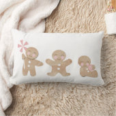 Kerst Gingerbread Roze Gooi kussen (Deken)