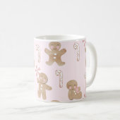 Kerst Gingerbread Roze Mok (Voorkant rechts)