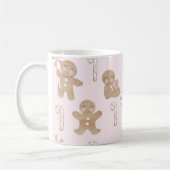 Kerst Gingerbread Roze Mok (Links)