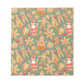 kerst gingerbread santa notitieblok (Voorkant)