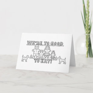 Kerst gingerbread sarcasme kaart
