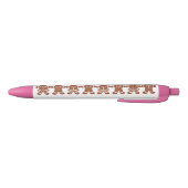 Kerst Gingerbread Schrijfpenschenk Zwarte Inkt Pen (Bodem)