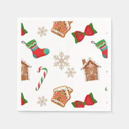 Kerst gingerbread servet