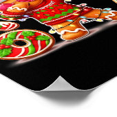 Kerst Gingerbread Six Seven 67 Ijs Drip  Poster (Hoek)
