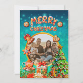 Kerst Gingerbread Snoep Huis, en Nieuwjaar In Kaart (Achterkant)