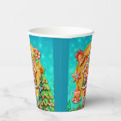 Kerst Gingerbread Snoep Huis, en Nieuwjaar Papieren Bekers (Rechts)