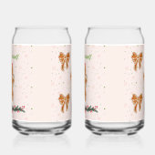 Kerst Gingerbread Vrouw en Bogen Blikvorm Glas (Links)