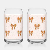 Kerst Gingerbread Vrouw en Bogen Blikvorm Glas (Achterkant)