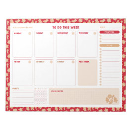 Kerst Gingerbread Weekly to Do List Planner Notitieblok
