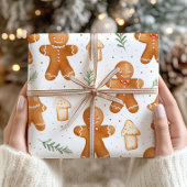 Kerst Gingerbread Wrapping Paper - Vakantie Cadeaupapier