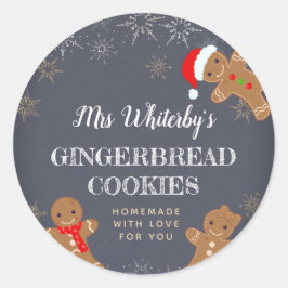 Kerst Gingerbread Zelfgemaakte Cookie Stickers
